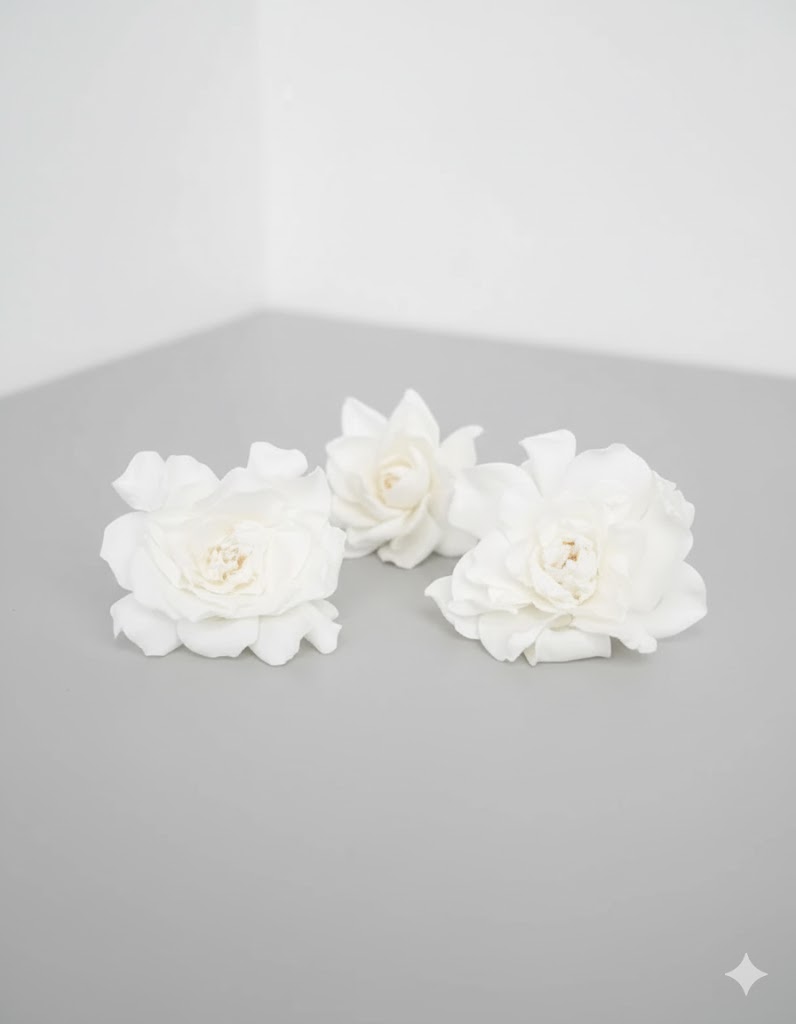 Stabilizovaná biela gardénia (3 kvety)