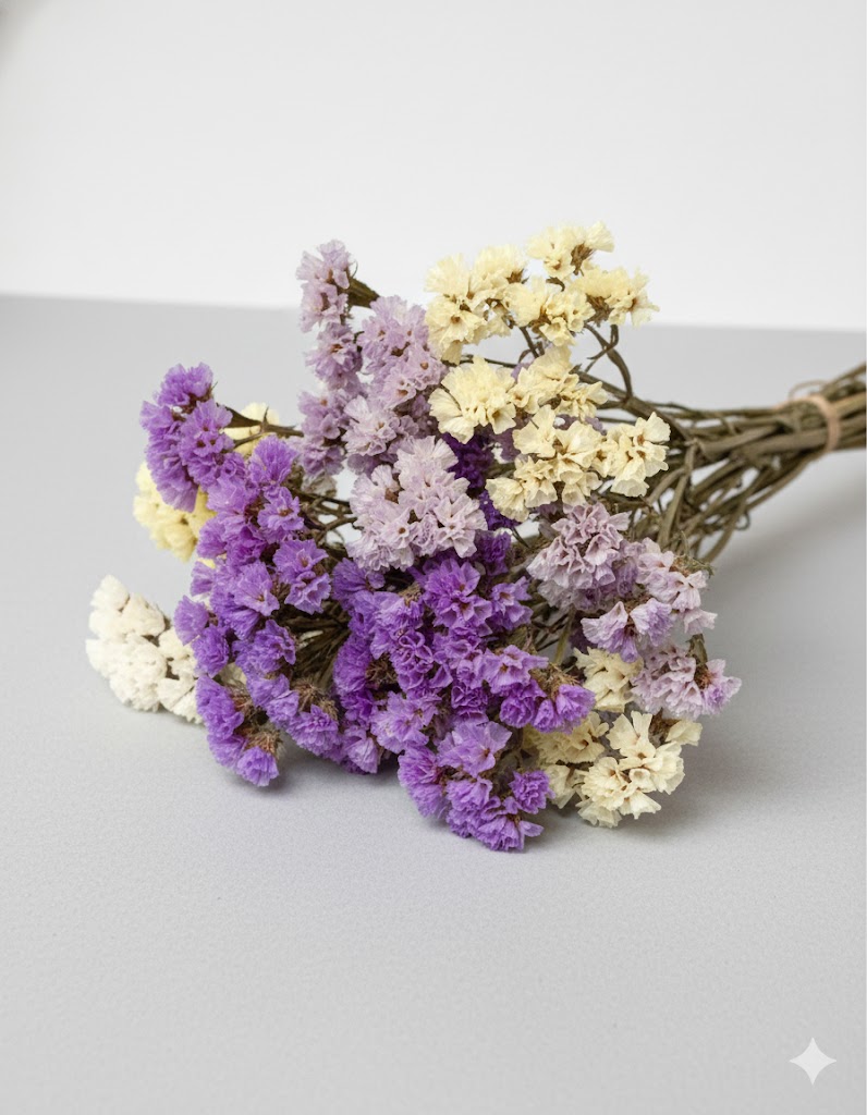 Sušená Statice rôznych druhov (5 stoniek)