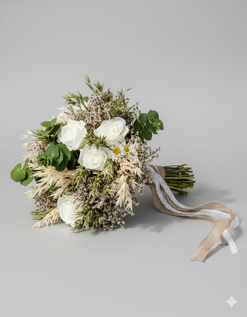 Sušená svadobná kytica Colette