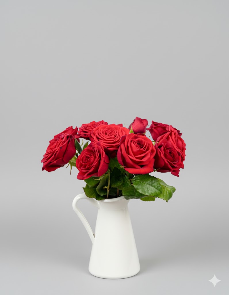 Červená ruža Naomi (10 stoniek)