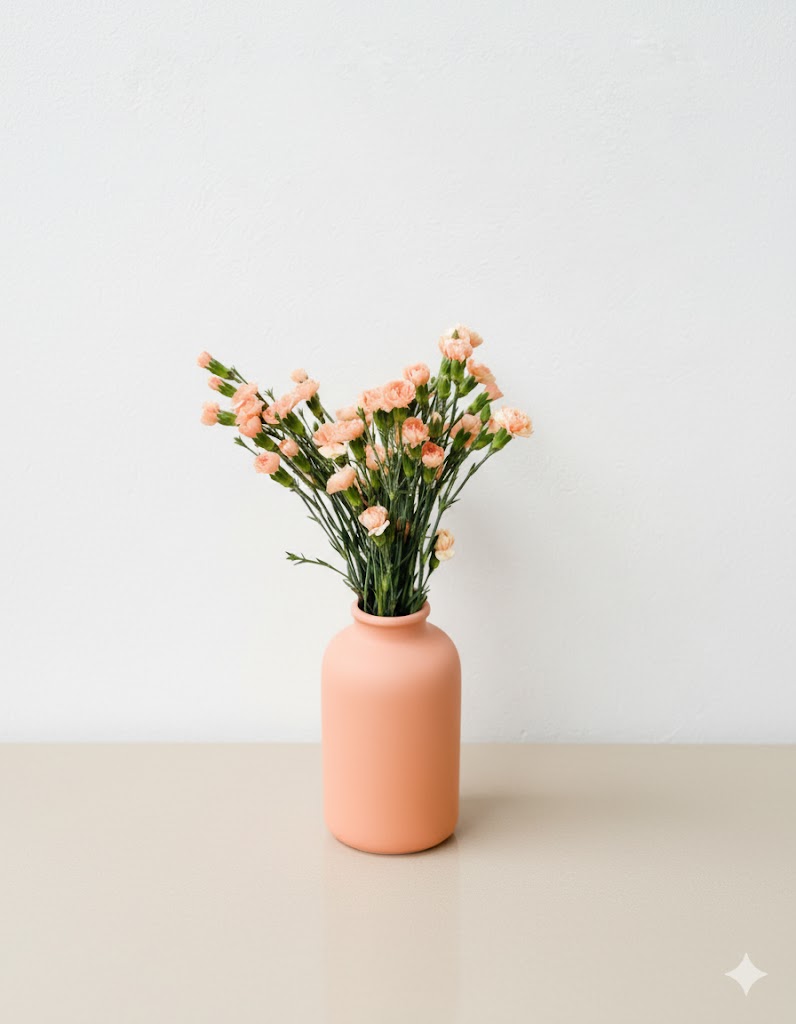 Mini lososový karafiát (10 stoniek)