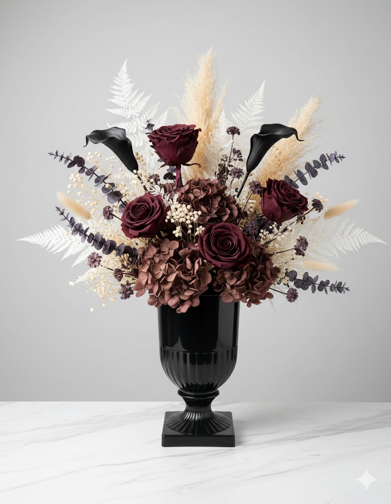 Čierna váza Medici