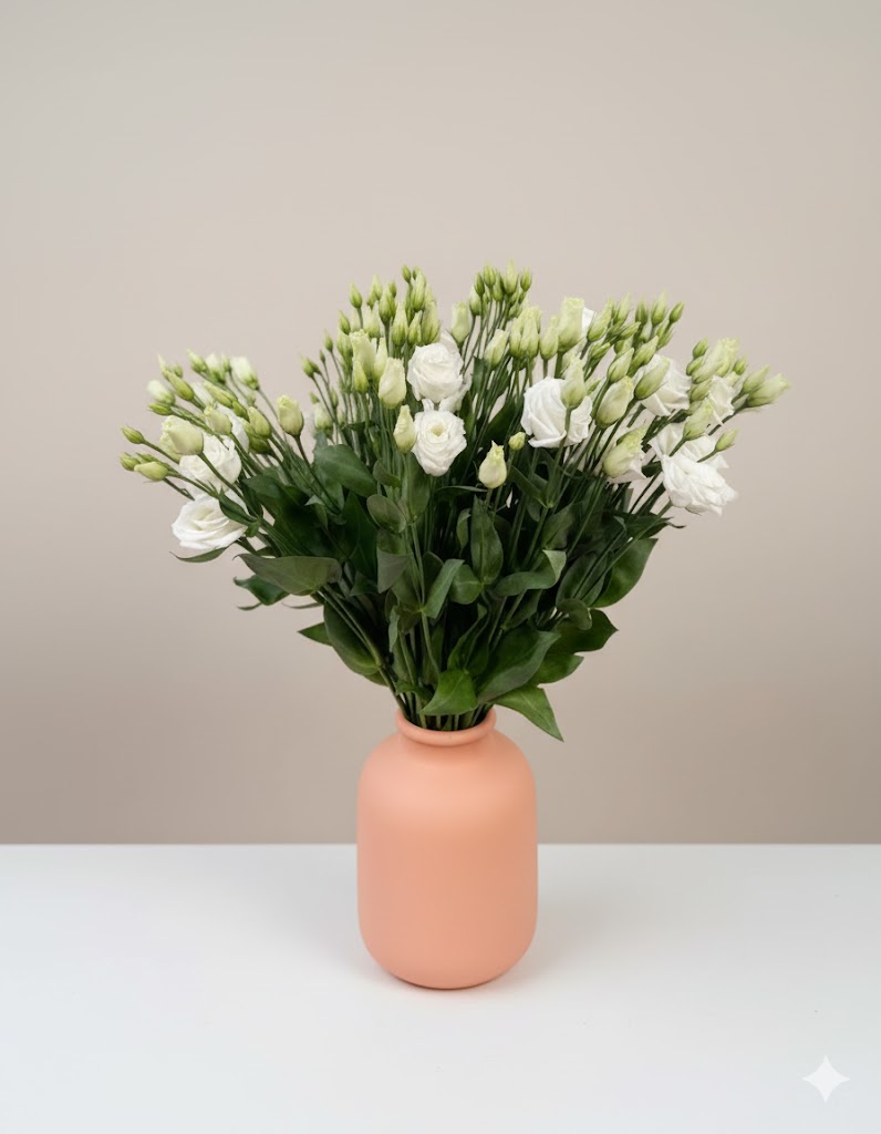 Biely lisianthus (10 stoniek)