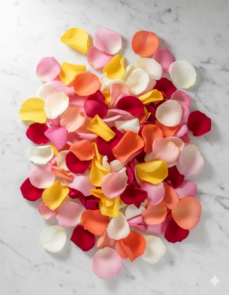 Čerstvé lupene ruží x400