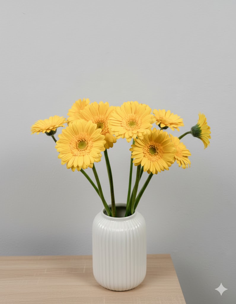 Žlté Germini (10 stoniek)