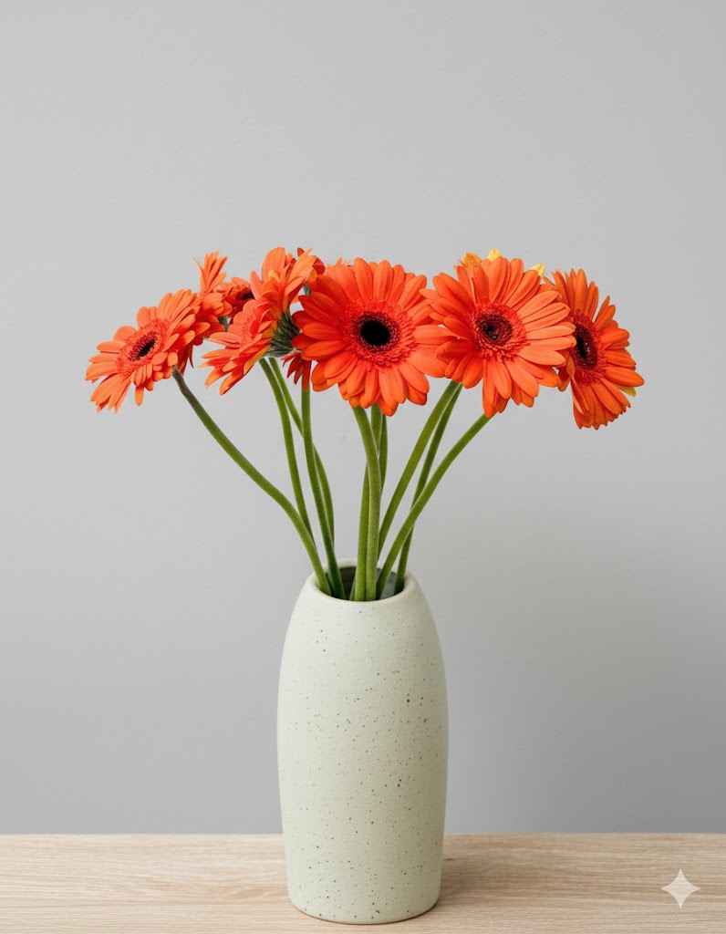 Oranžové gerbery (10 stoniek)