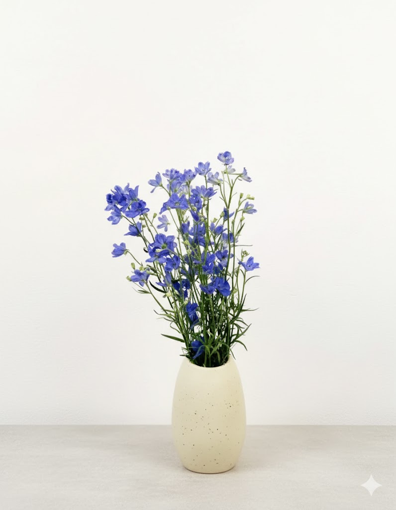 Tmavomodrý delfínium (10 stoniek)