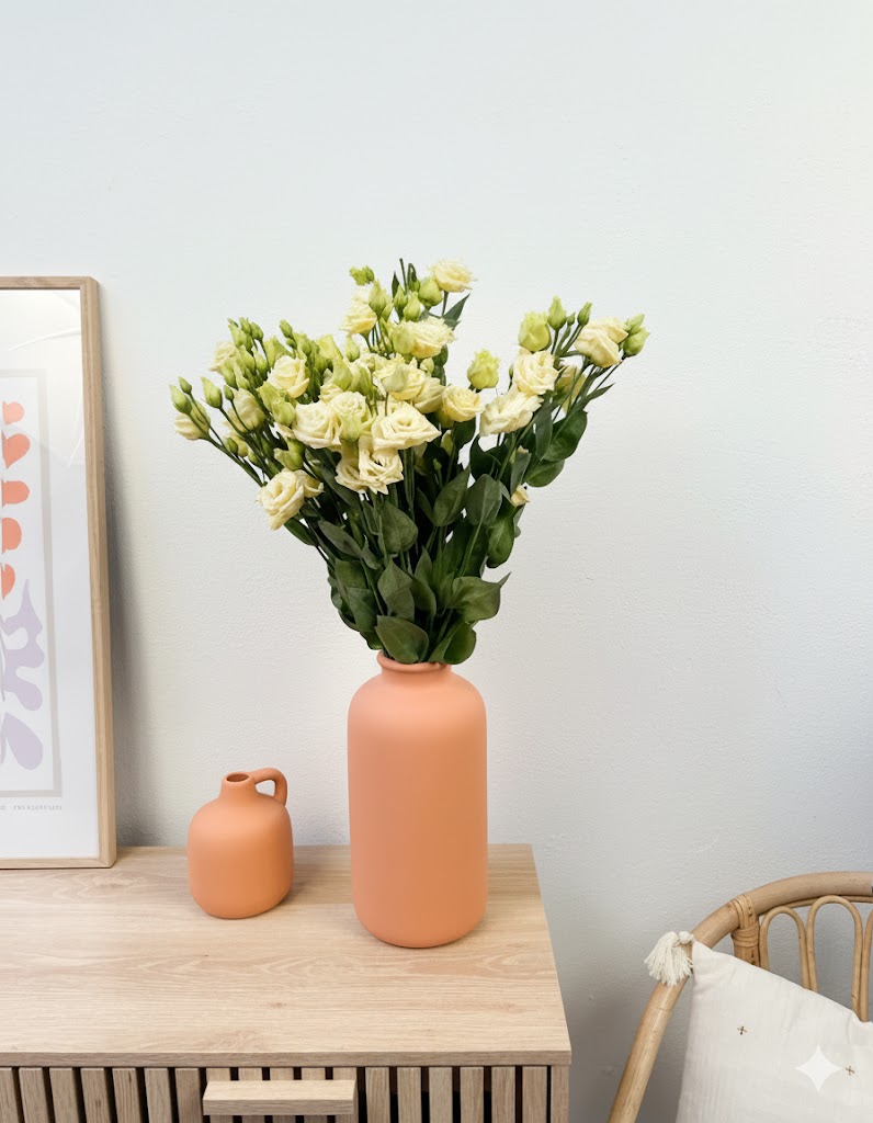 Krémový lisianthus (10 stoniek)