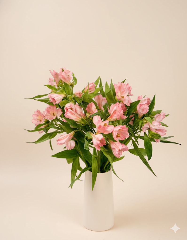 Ružová alstroméria (10 stoniek)