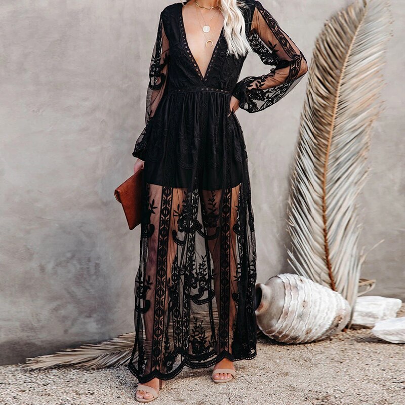 Bohemian Flower Maxi Dress