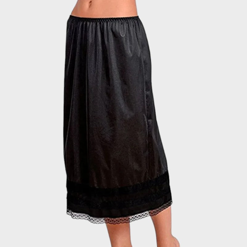 Zwarte petticoat onder rok