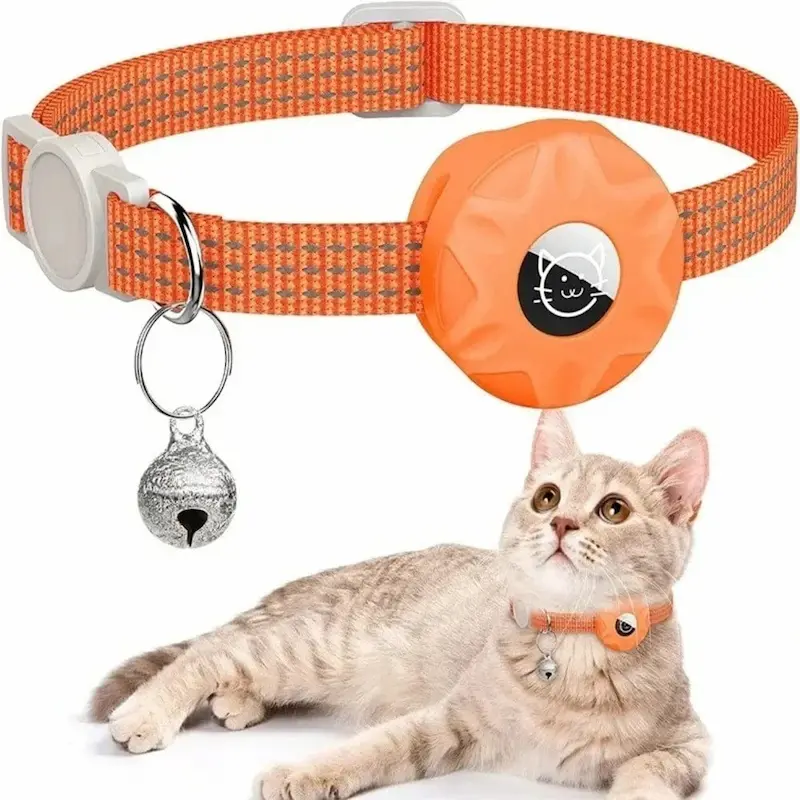 Collar GPS para gatos antiahorcamiento - Airtag | Minouchip