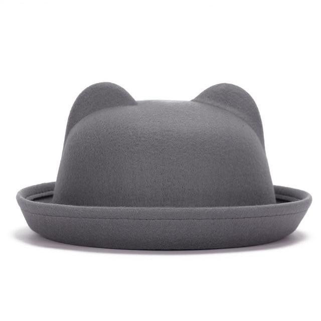 Katės ausys Fedora kepurė