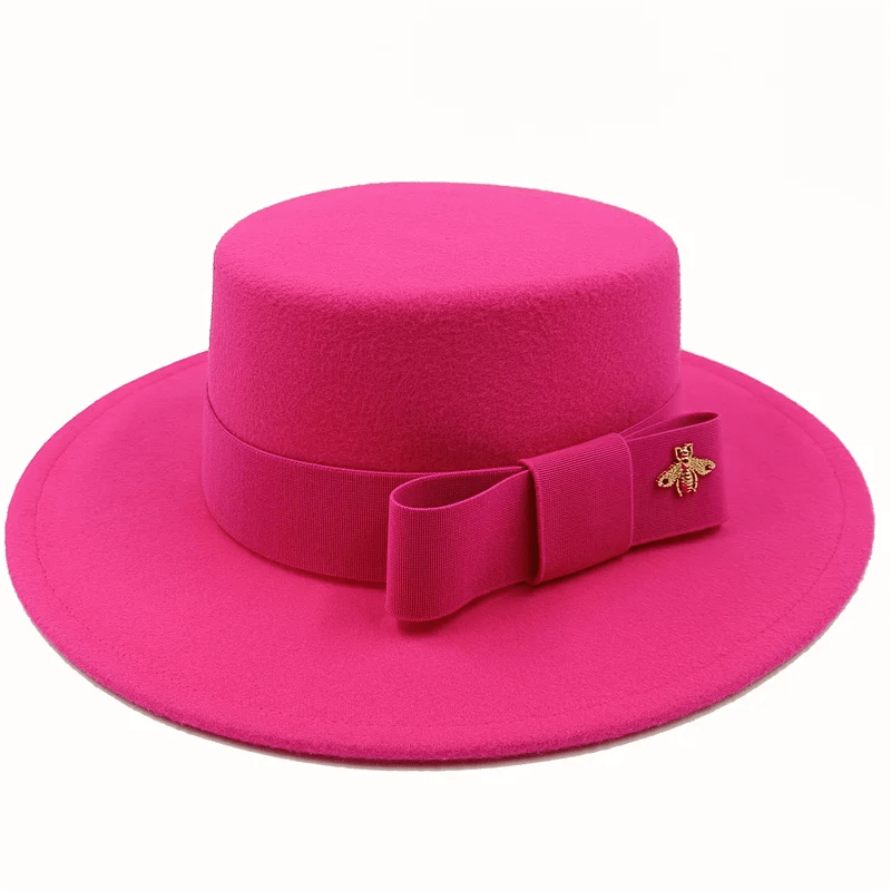 Fedora Chic vilnonė skrybėlė