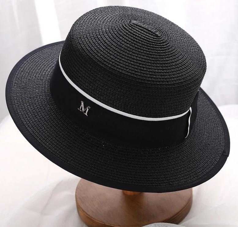 Chapeau Rond plat Haut De Paille M panama