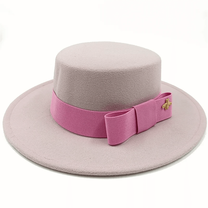 Fedora Chic vilnonė skrybėlė