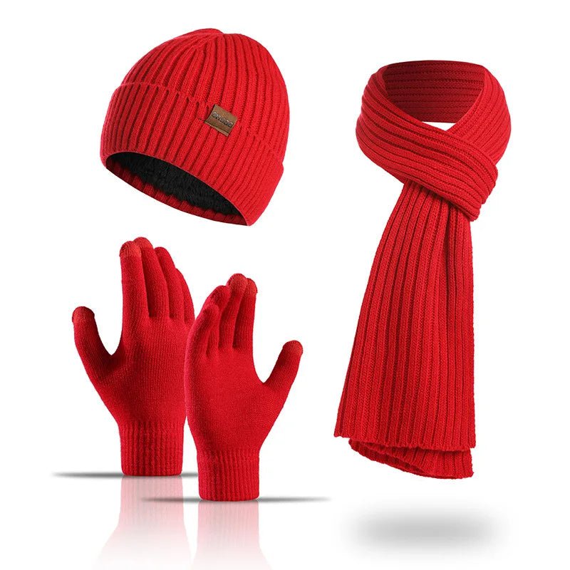 Unisex kepurės, šaliko ir pirštinių rinkinys