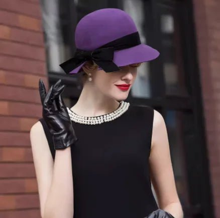 Elegantiška vilnonė cloche kepurė