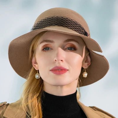 Žieminė vilnonė cloche kepurė