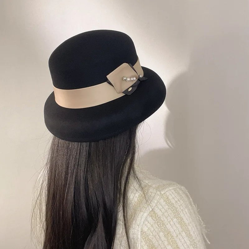 Originali veltinio cloche skrybėlė