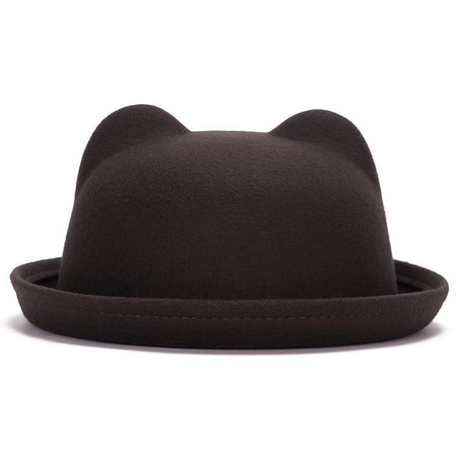 Katės ausys Fedora kepurė