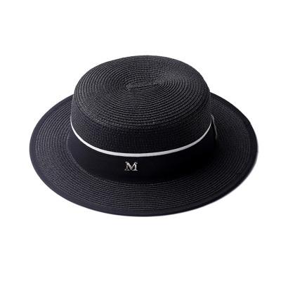 Chapeau Rond plat Haut De Paille M panama