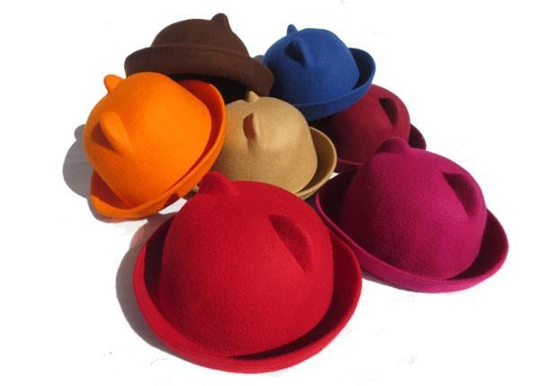Katės ausys Fedora kepurė