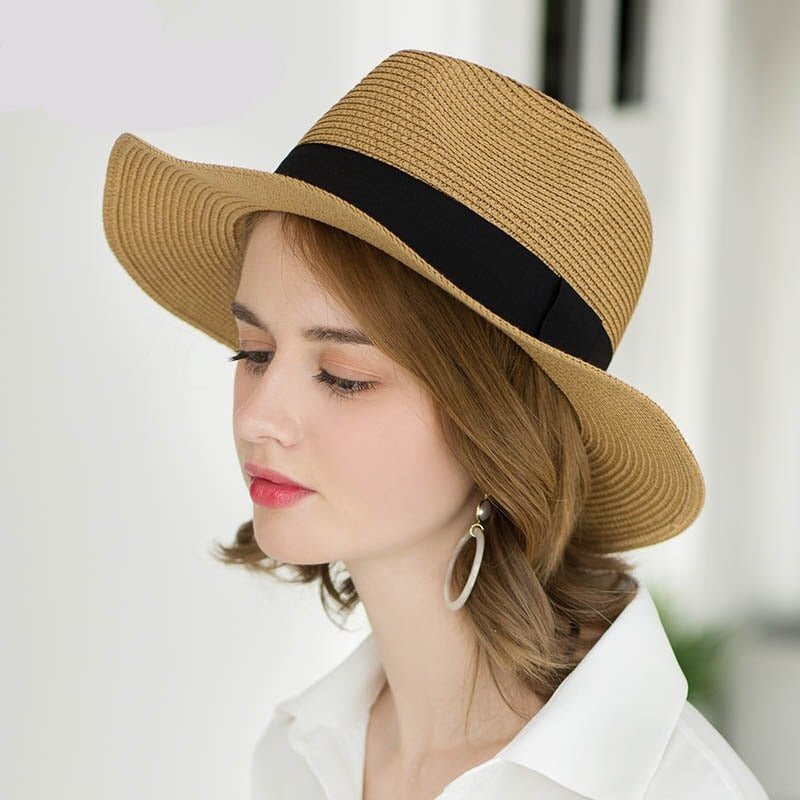 Unisex šiaudinė skrybėlė