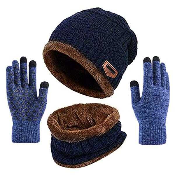 Kepurė šalikas pirštinės unisex