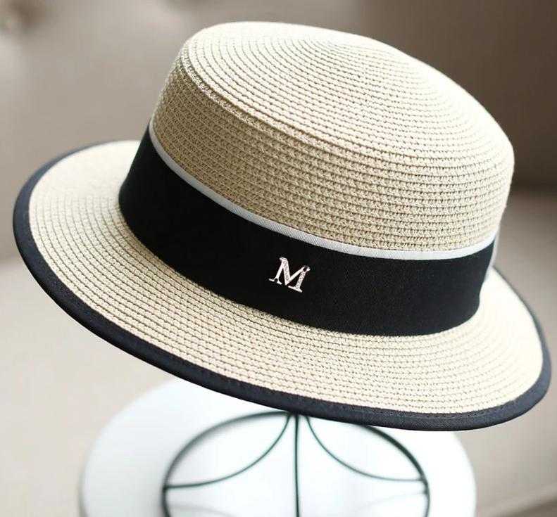 Chapeau Rond plat Haut De Paille M panama