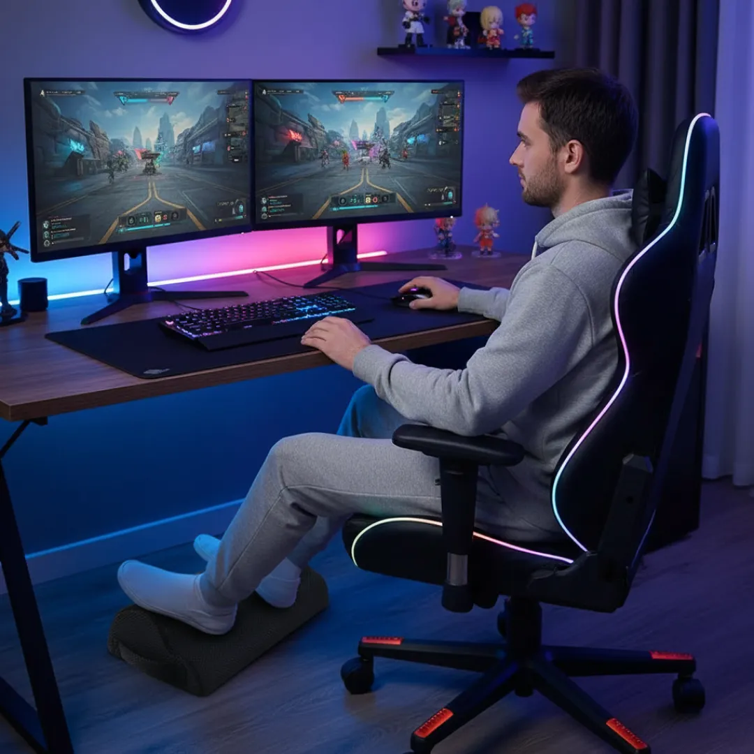 Suport ergonomic pentru picioare gaming pentru birou