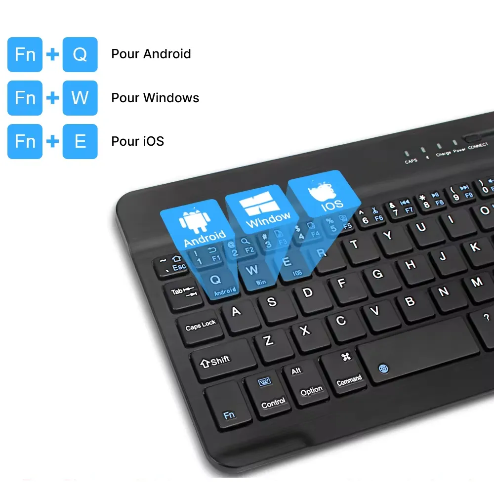 Bezvadu Bluetooth klaviatūra un pele