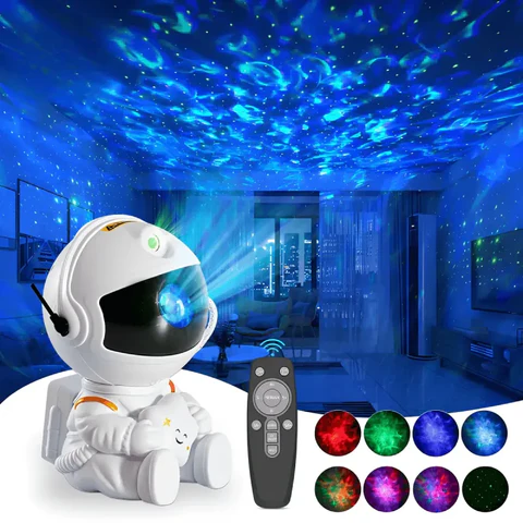 Projecteur astronaute espace galaxie