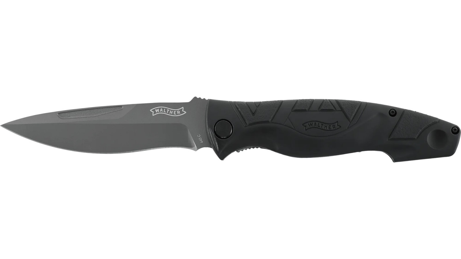Cuțit pliant mare Walther TFK cu mâner ergonomic din material sintetic