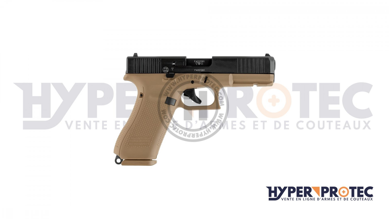 Комплект за самоотбрана Glock 17 Gen 5, ограничена серия за френската армия – алармен пистолет