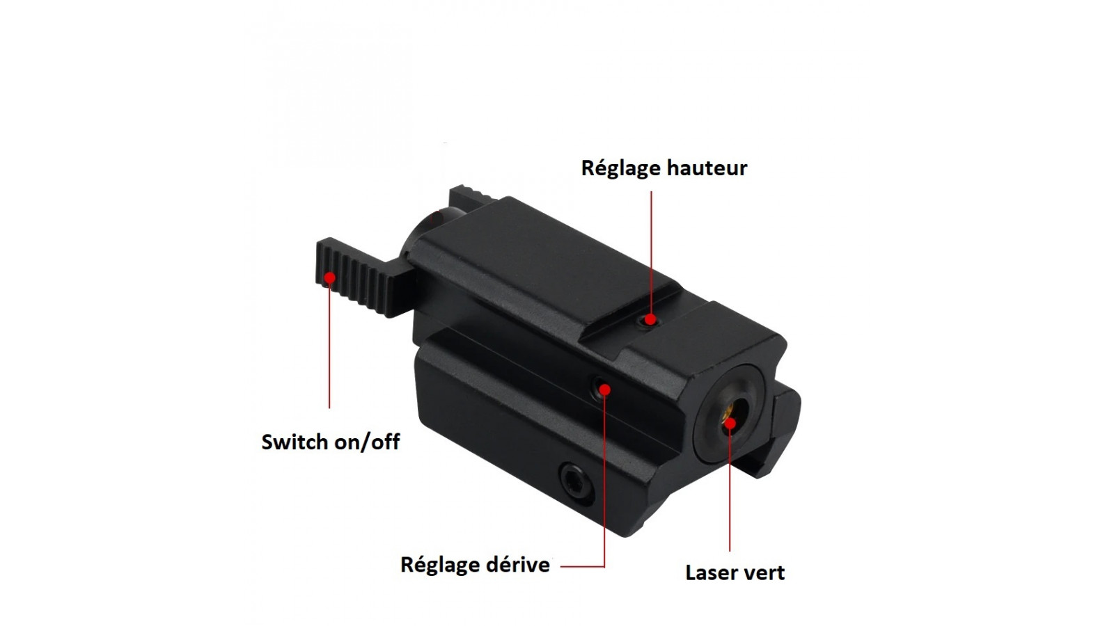 Laser verde Micro One Gen2 reîncărcabil prin USB