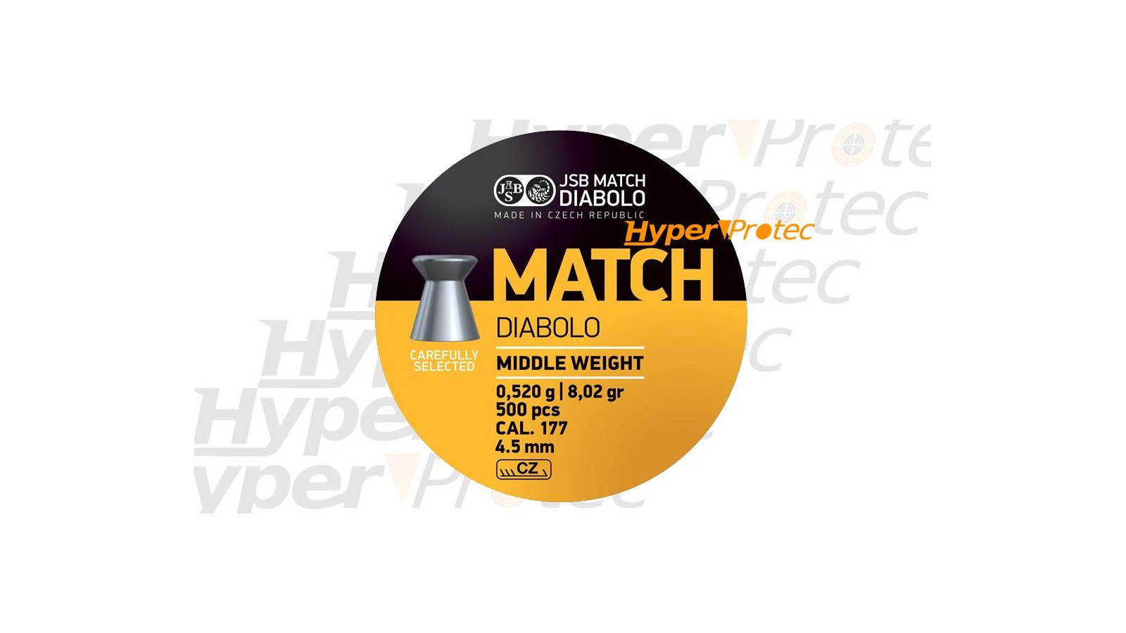 Сачми 4,5 мм JSB Match Yellow Middle Weight Сачми 4,5 мм JSB Match Yellow Middle Weight