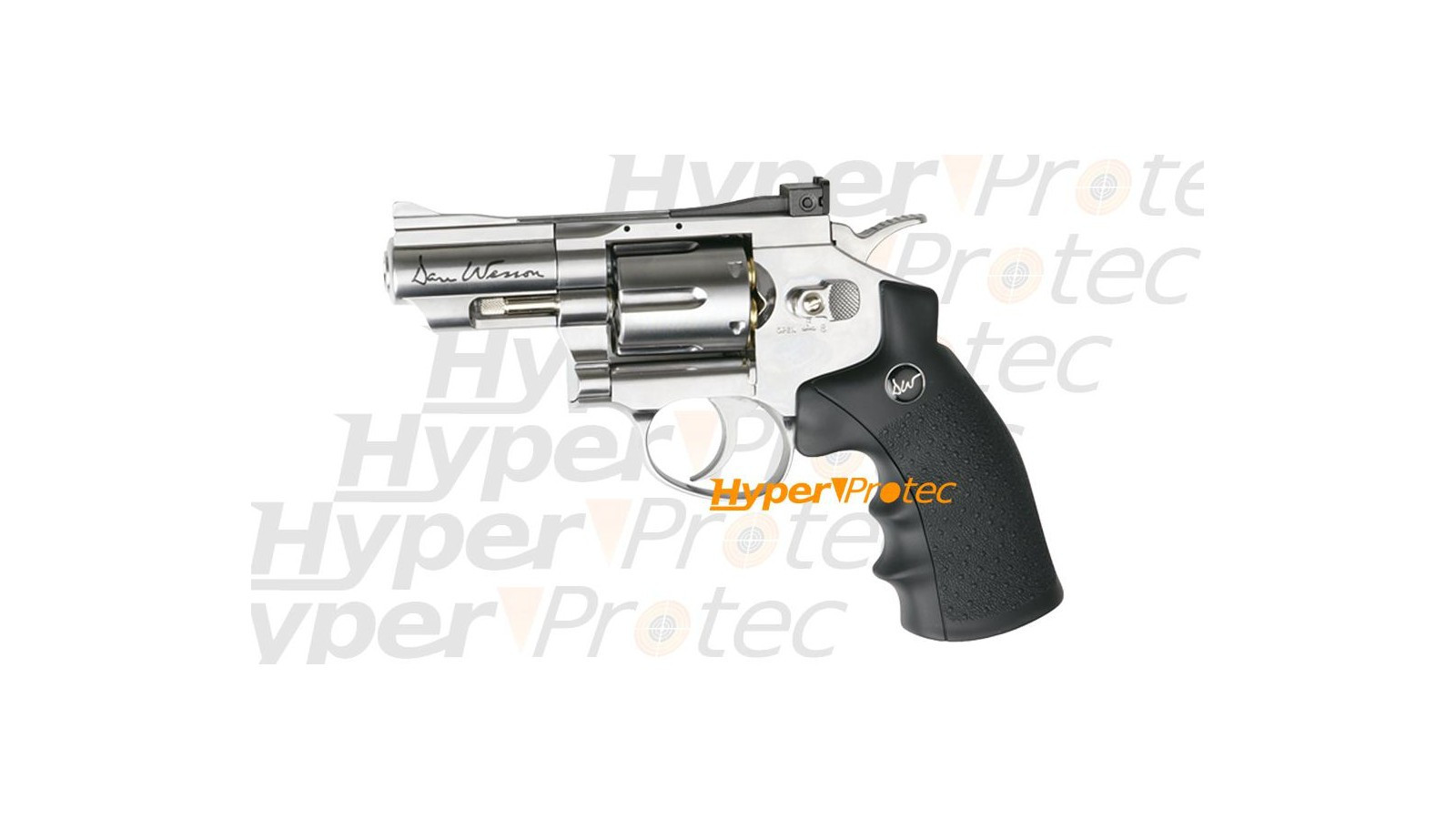 Pachet complet revolver Dan Wesson cromat 2,5