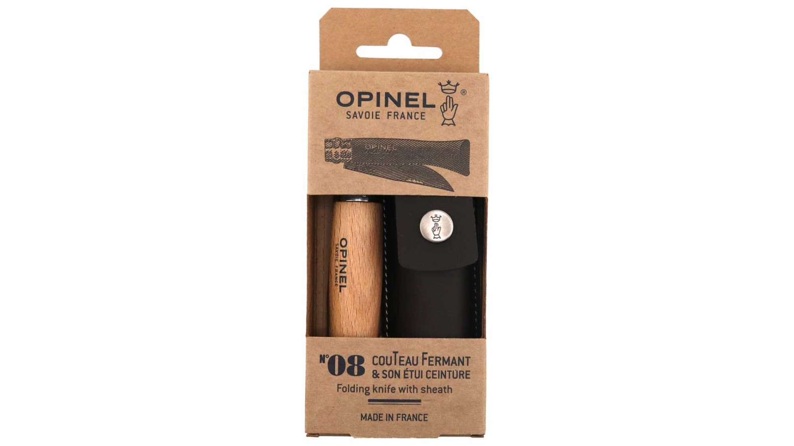 Cutie-etui pentru cuțit Opinel nr. 8 cu husă