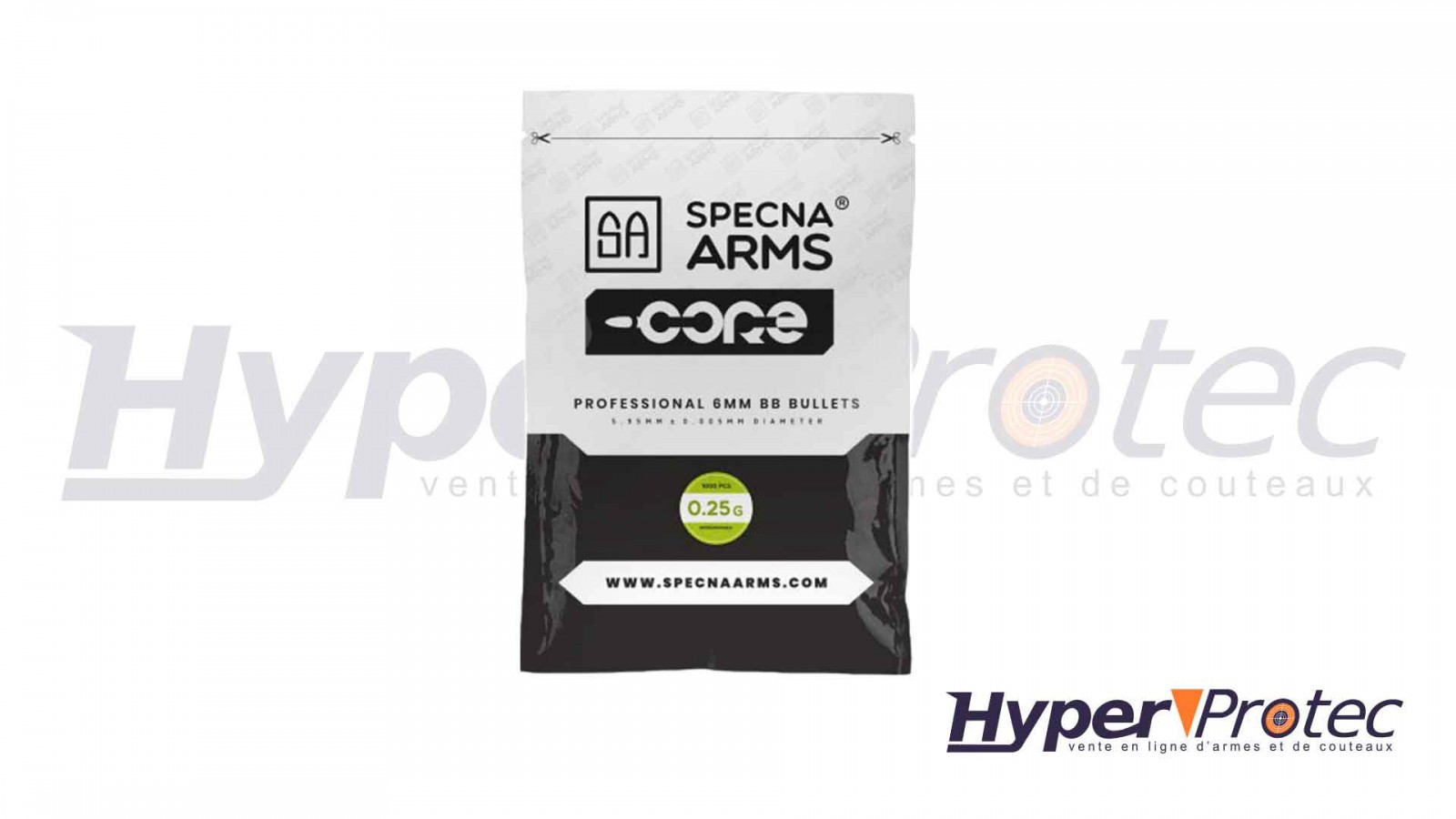 Specna Arms Core 0,25 г биоразградими въздушни топчета – 1000 бр. Specna Arms Core 0,25 г биоразградими въздушни топчета – 1000 бр.