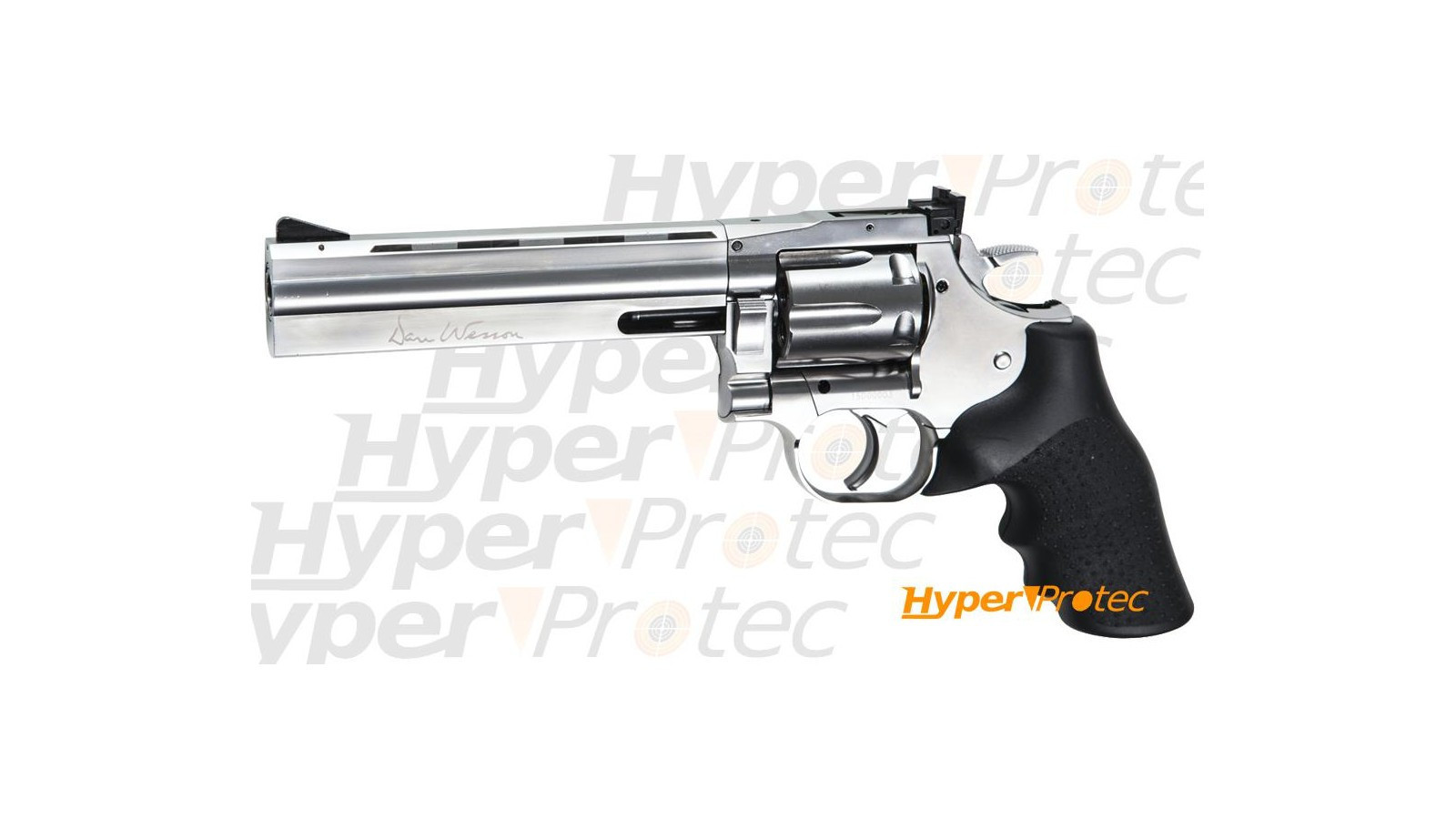Revolver Dan Wesson 715 6 inci CO2 low power argintiu – 6 mm Revolver Dan Wesson 715 6 inci CO2 low power argintiu – 6 mm