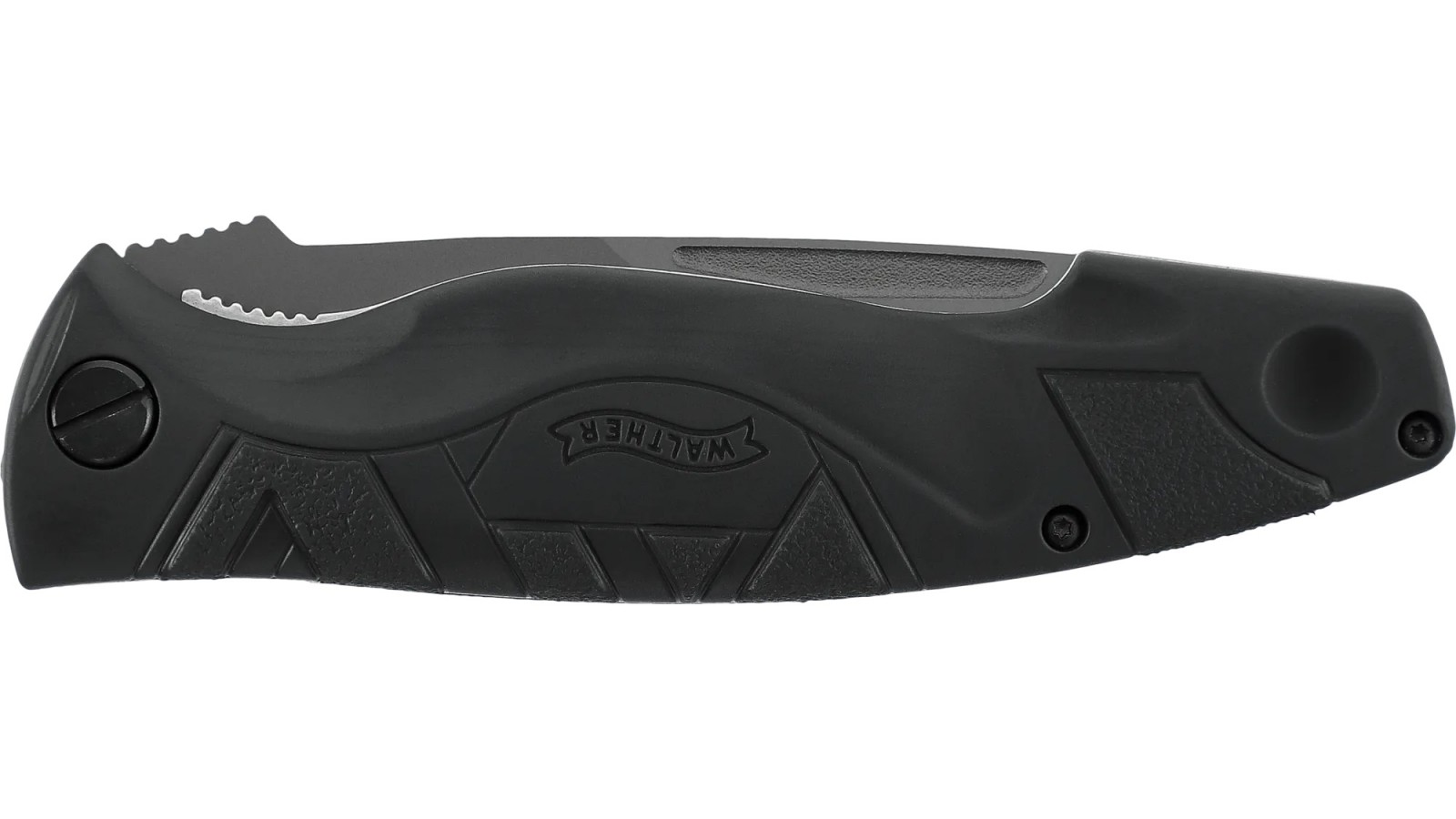 Cuțit pliant mare Walther TFK cu mâner ergonomic din material sintetic