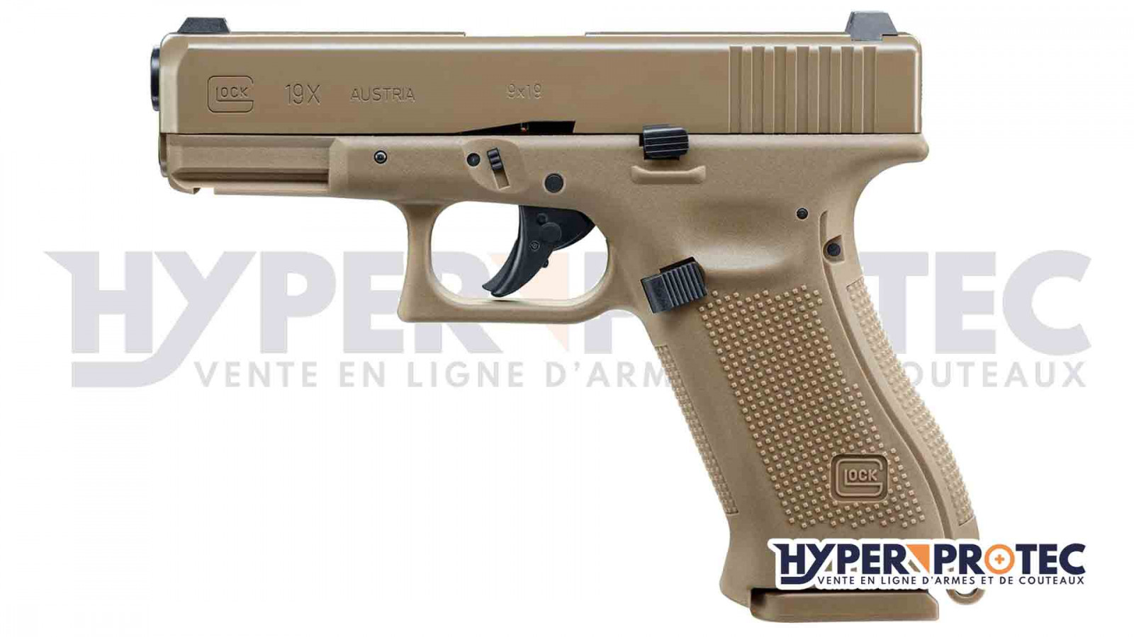 Пистолет с стоманени сачми Glock 19X Blowback