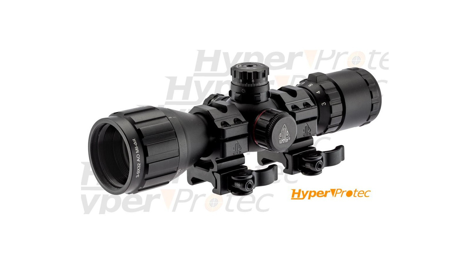 Оптически мерник UTG 3-9x32 Compact CQB Bug Buster AO RGB