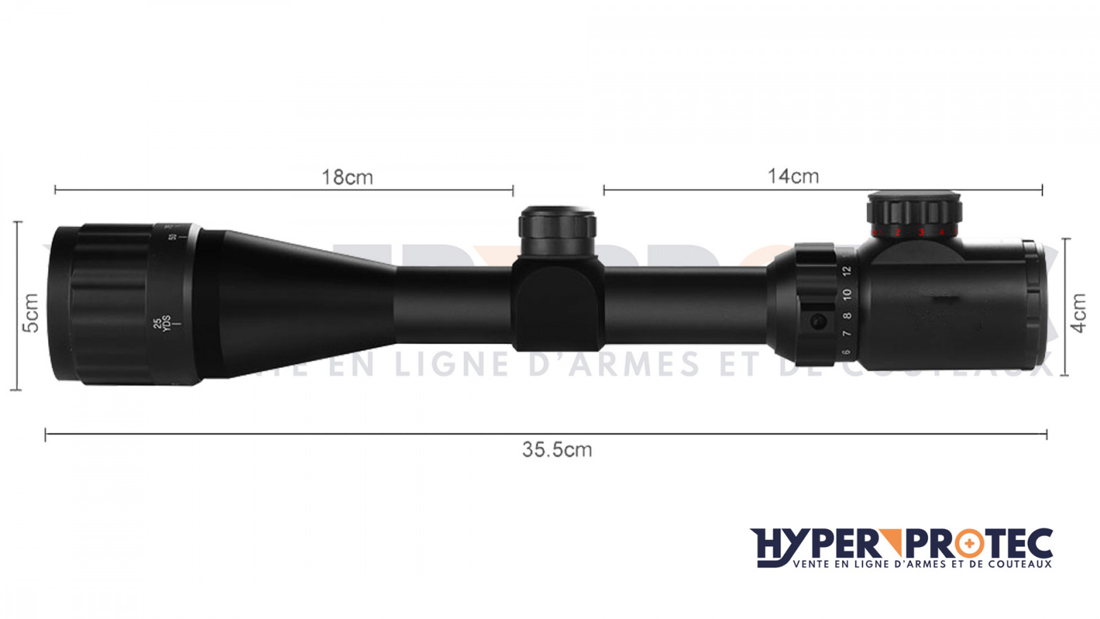 Hyper Access Précision 4-16x40 AOEG - оптичен мерник