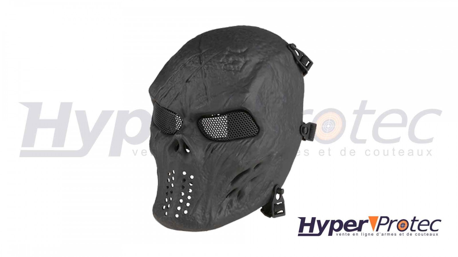 Ultimate tactical маска за еърсофт Skull – черна Ultimate tactical маска за еърсофт Skull – черна