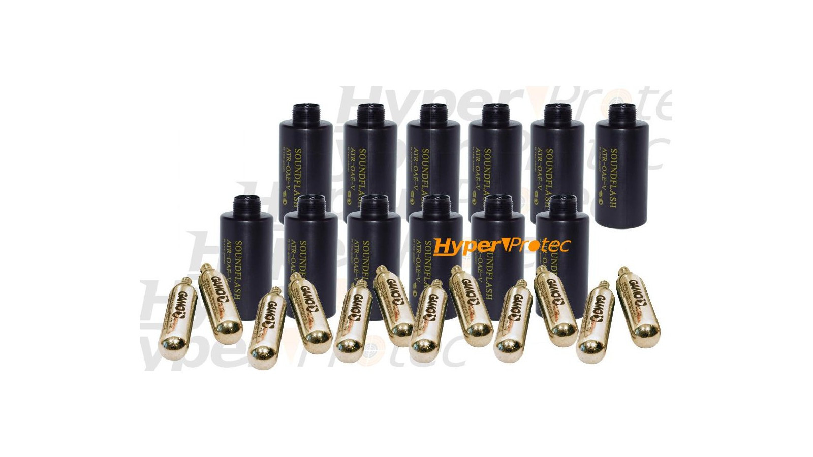 12 cartușe pentru grenade MK 2 + 12 cartușe de CO2 de 12 g
