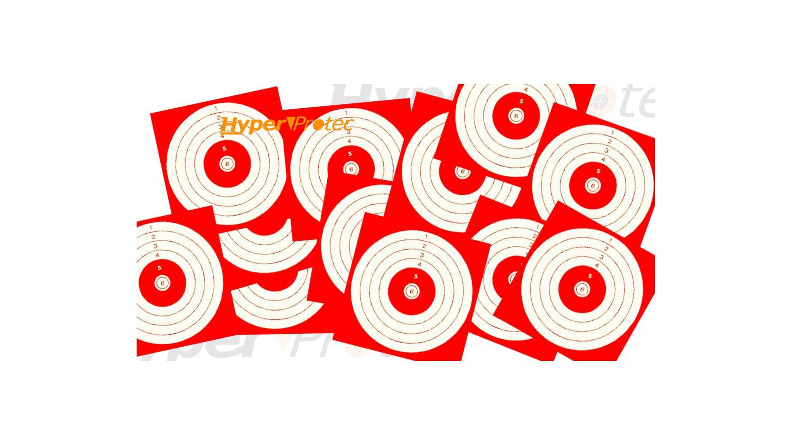 250 de ținte din carton de 10×10 cm pentru tir cu pușca la 10 metri