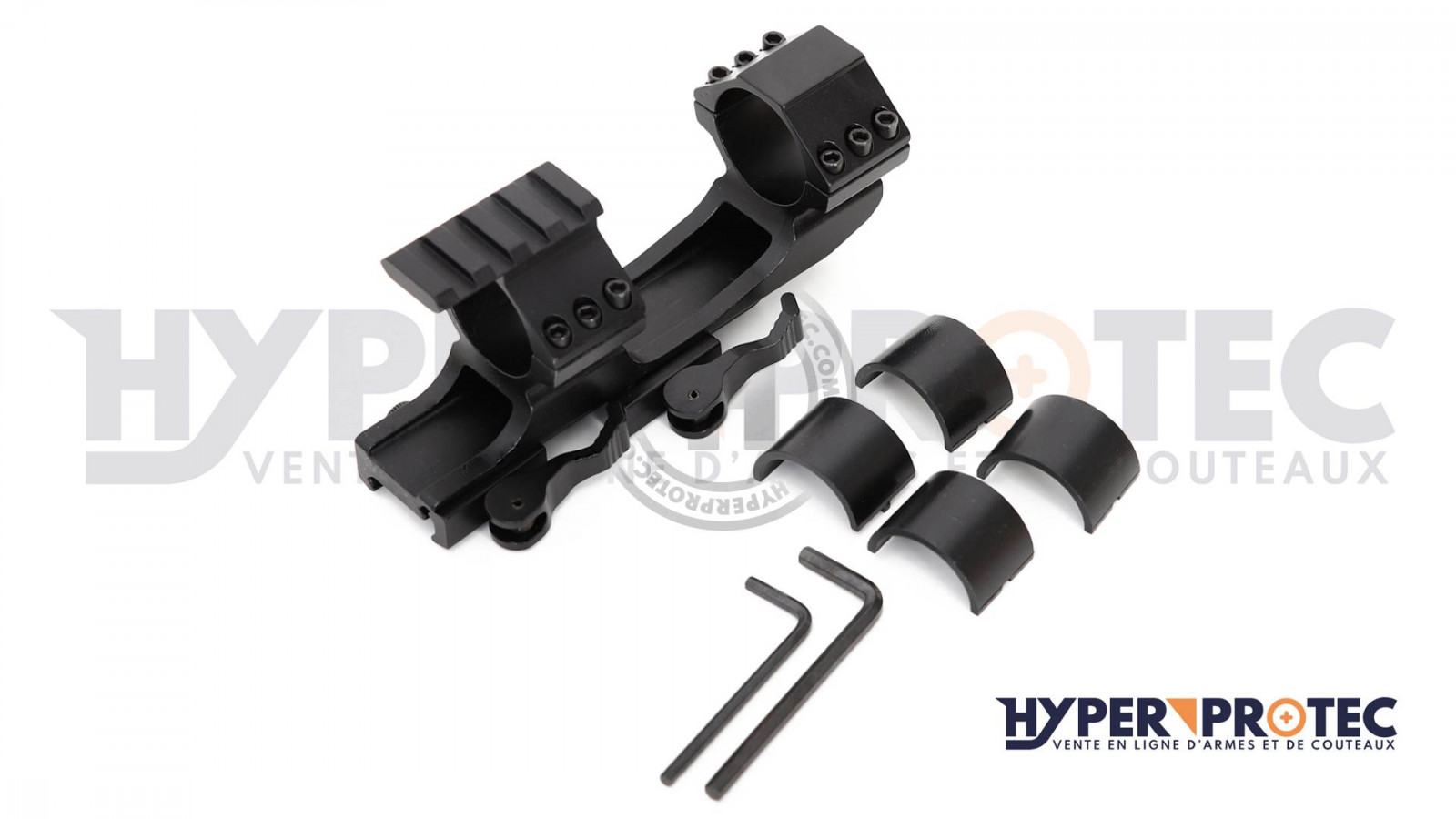 Montare monobloc pentru lunetă de 25,4 și 30 mm pe șină de 22 mm