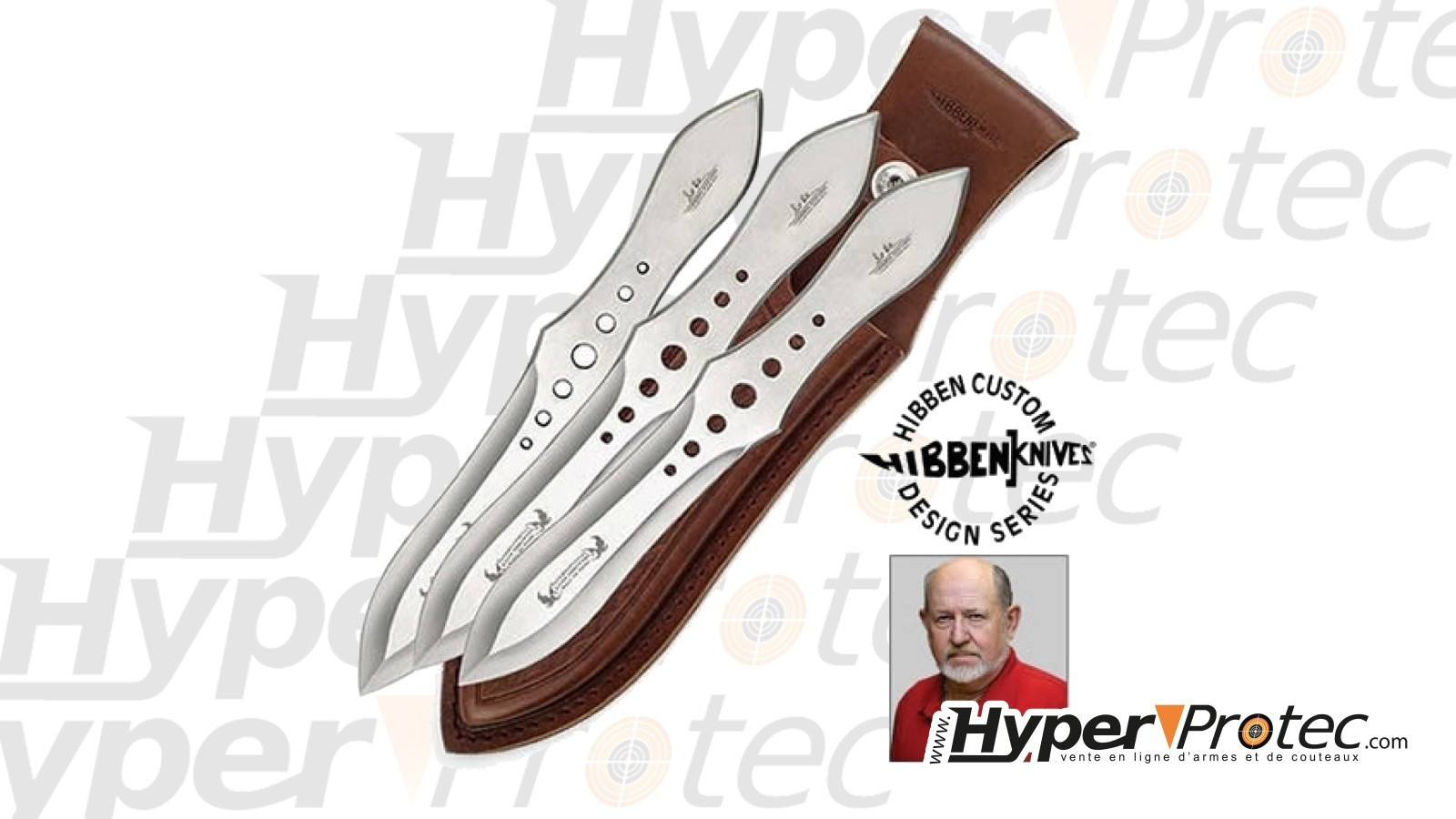 Комплект от 3 състезателни ножа за хвърляне Gil Hibben Комплект от 3 състезателни ножа за хвърляне Gil Hibben